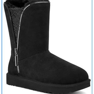 Ugh sequin zipper black 7